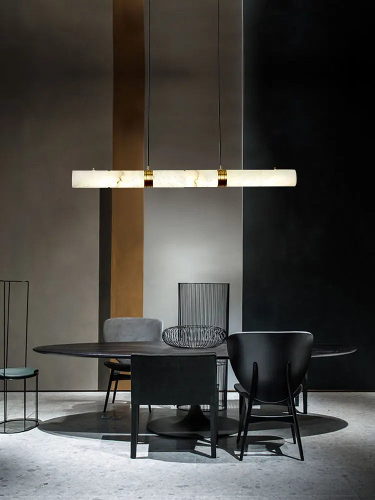 DecorBites™ LED Marble Hanging Lamps - White Alabaster