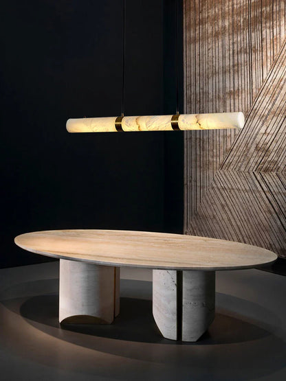 DecorBites™ LED Marble Hanging Lamps - White Alabaster
