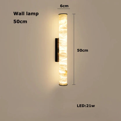 DecorBites™ LED Marble Hanging Lamps - White Alabaster
