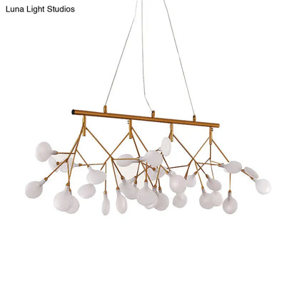 DecorBites™ LED Metallic Gold Tree Branch Pendant Light for Minimalist Dining Room Ceiling
