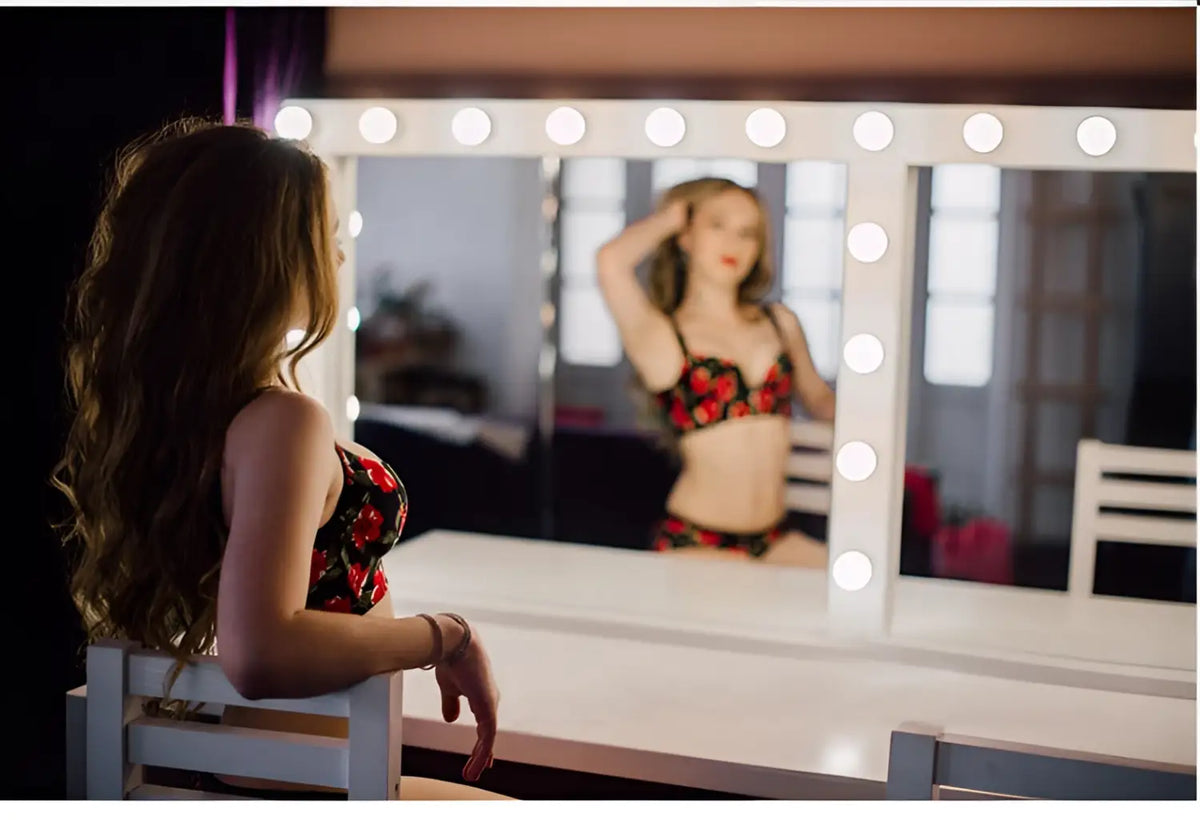 LED Mirror Light Bulbs with USB Touch Switch for Vanity & Dressing Table