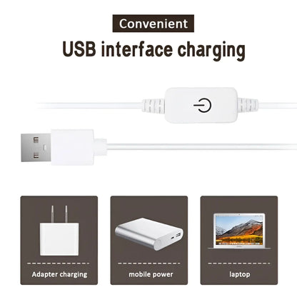 LED Mirror Light Bulbs with USB Touch Switch for Vanity & Dressing Table