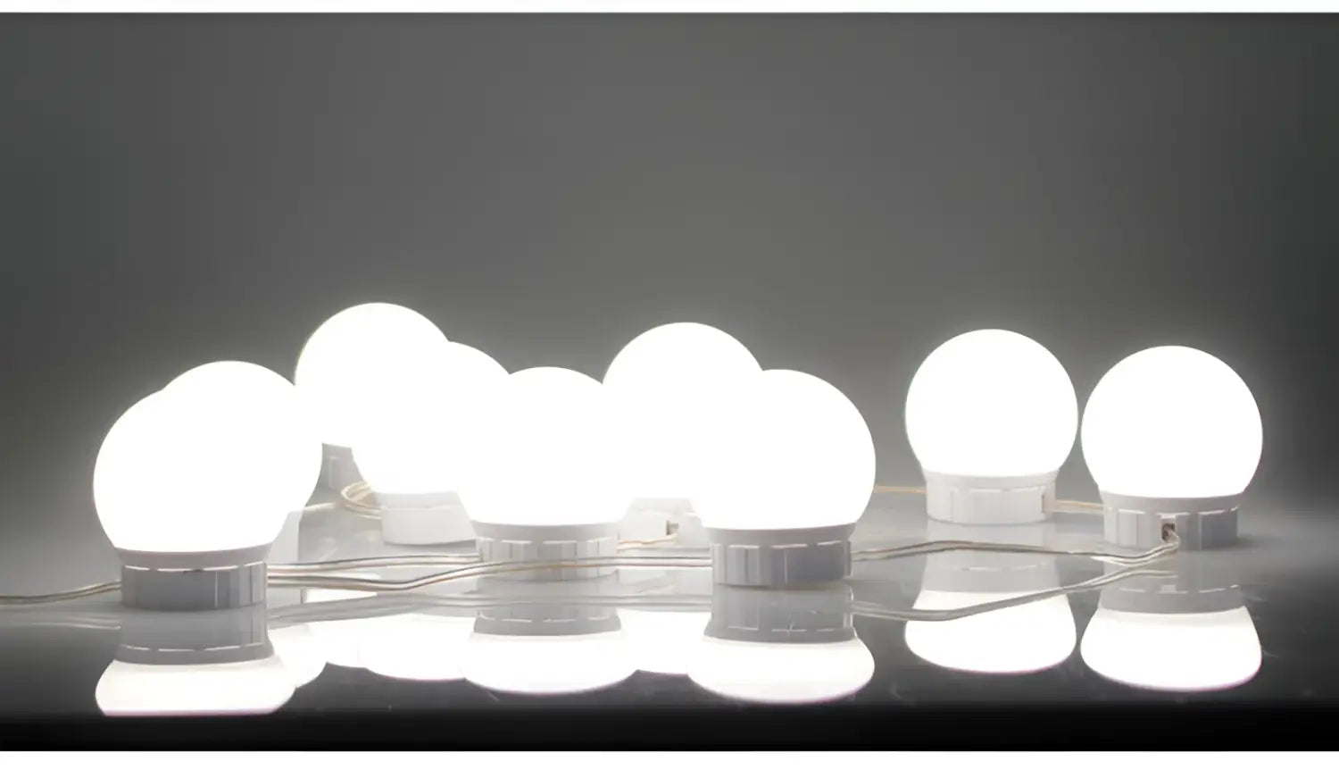 LED Mirror Light Bulbs with USB Touch Switch for Vanity & Dressing Table
