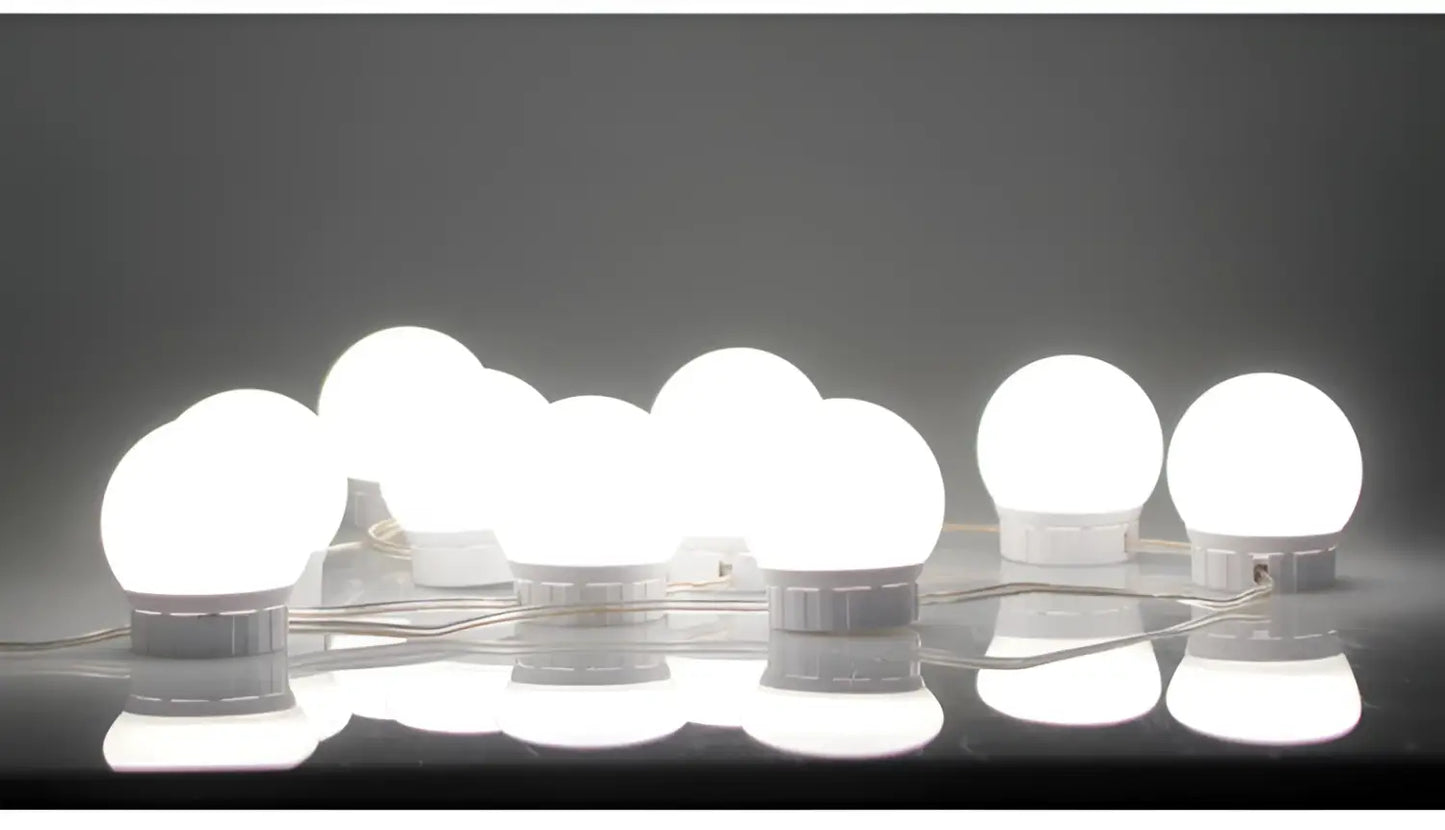 LED Mirror Light Bulbs with USB Touch Switch for Vanity & Dressing Table