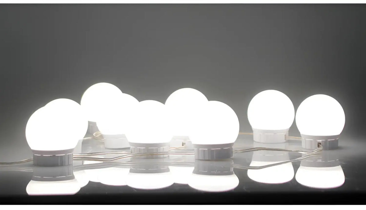 LED Mirror Light Bulbs with USB Touch Switch for Vanity & Dressing Table