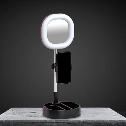 DecorBites™ LED Mirror Light - Metallic Black/Pink/Blue Finish, Simple Style, USB Port, Fill-in Lighting