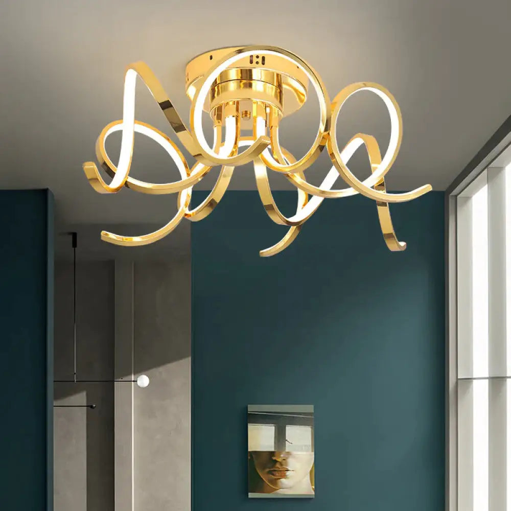 DecorBites™ LED Modern Iron Crystal Aluminum Acrylic LED Lamp.LED Light.Pendant Lights.LED Pendant Light.Pendant Lamp For Foyer Bedroom