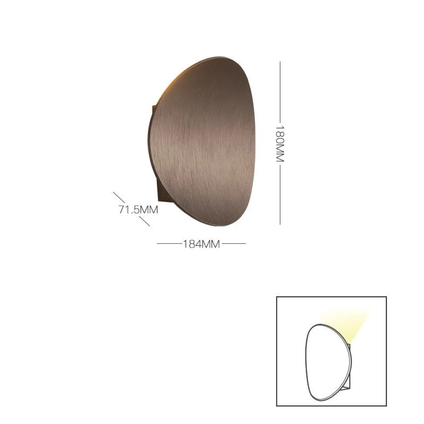 LED Modern Wall Lamp for Bedroom, Balcony & Background Decor