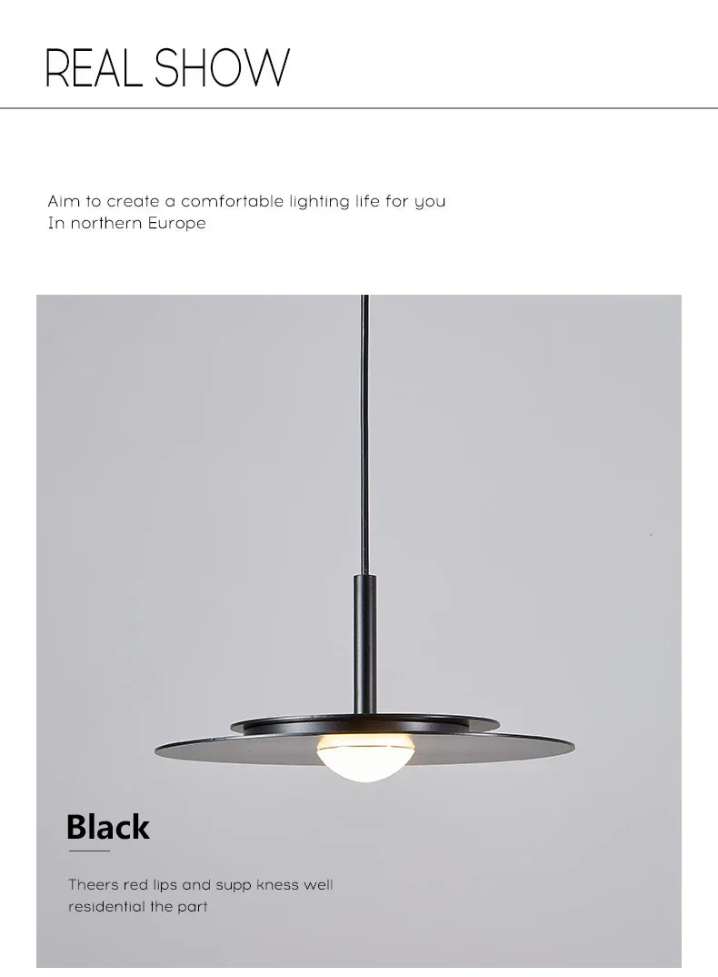 DecorBites™ LED Nordic Flying Saucer Chandelier - Modern Decor