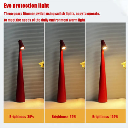 DecorBites™ LED Rechargeable Desk Lamp Creative Living Room Study Lamp Top Touch Dimming Atmosphere Desktop Decoration Table Lamp