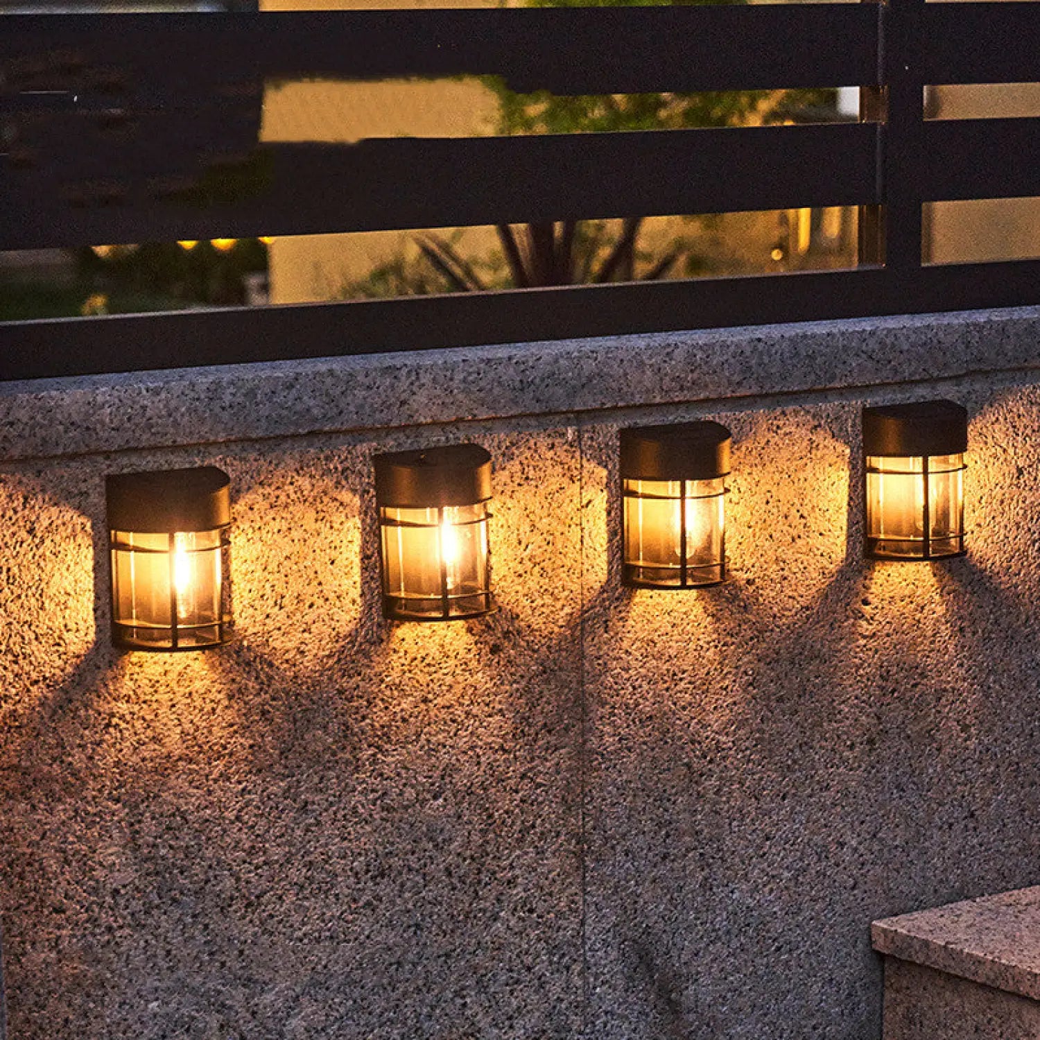 LED Solar Outdoor Wall Light for Patio, Balcony & Garden