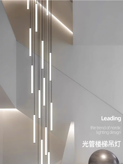 DecorBites™ LED Spiral Staircase Ceiling Chandelier