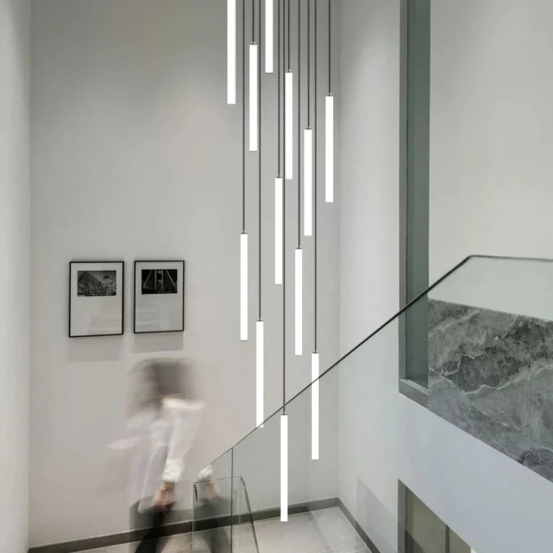 DecorBites™ LED Spiral Staircase Chandelier for Home Decor