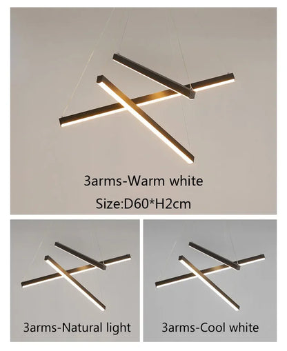DecorBites™ LED Stair Ceiling Chandelier for Living Room