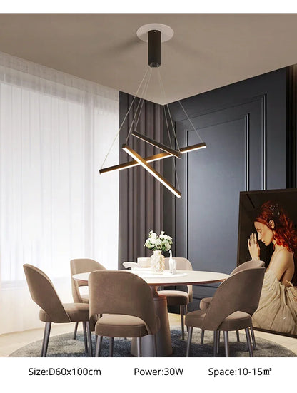 DecorBites™ LED Stair Ceiling Chandelier for Living Room