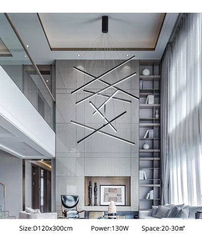 DecorBites™ LED Stair Ceiling Chandelier for Living Room