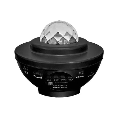 LED Star Projector Night Light with USB Control and Music Player