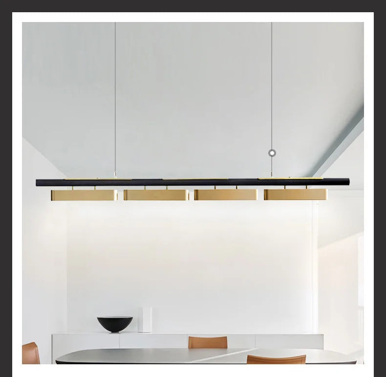 DecorBites™ LED Strip Pendant Lights for Modern Home Dining
