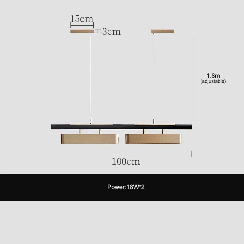 DecorBites™ LED Strip Pendant Lights for Modern Home Dining