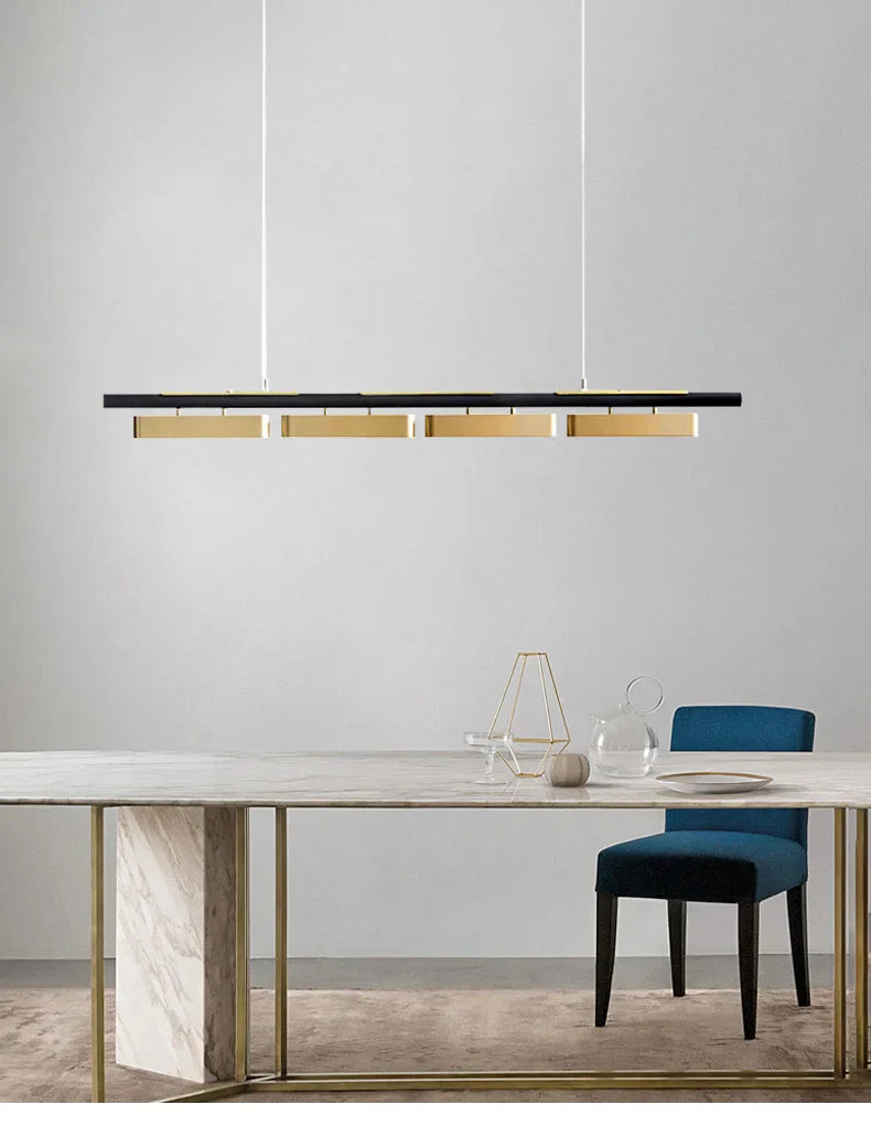 DecorBites™ LED Strip Pendant Lights for Modern Home Dining
