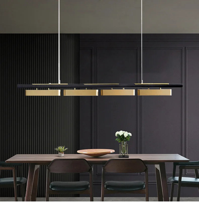 DecorBites™ LED Strip Pendant Lights for Modern Home Dining