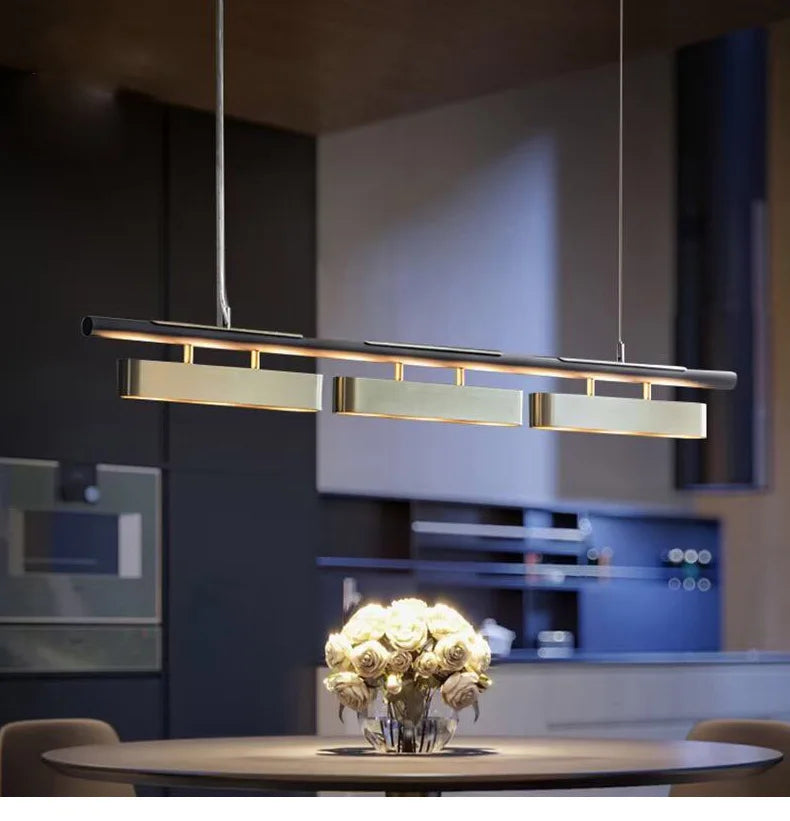 DecorBites™ LED Strip Pendant Lights for Modern Home Dining