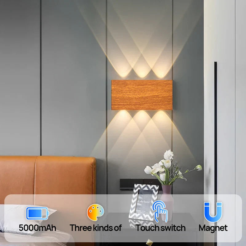DecorBites™ Led Wall Sconce Battery Operated