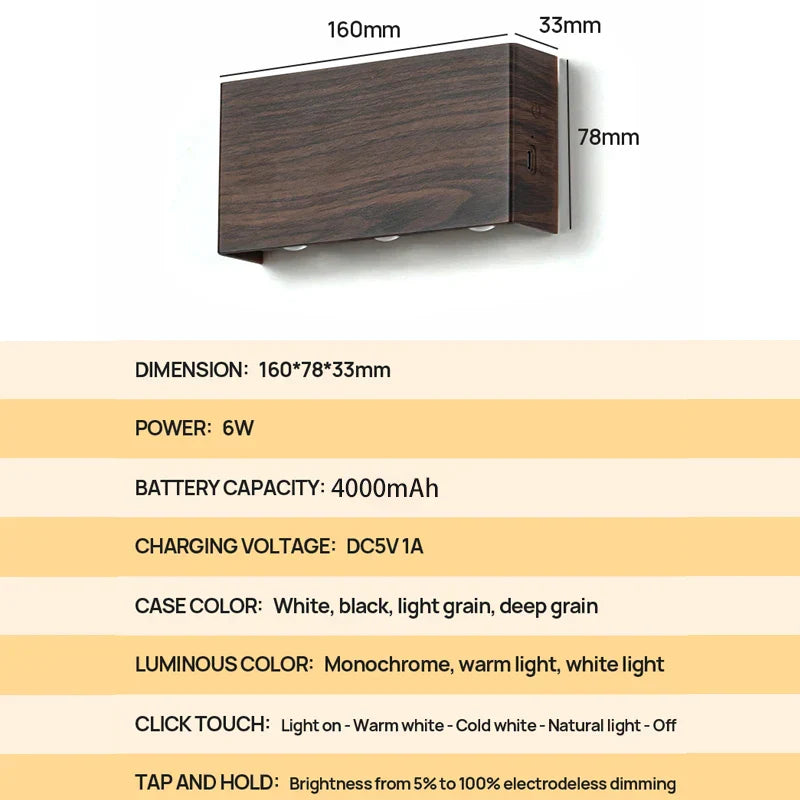 DecorBites™ Led Wall Sconce Battery Operated