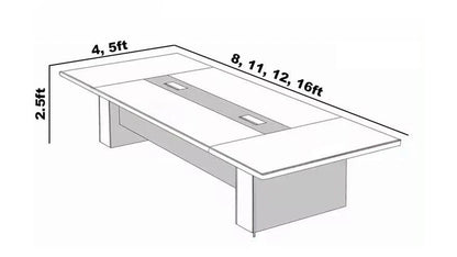 Hendley · Black Conference Room Table