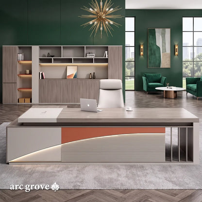 Lachlan · Modern L-Shaped Executive Desk
