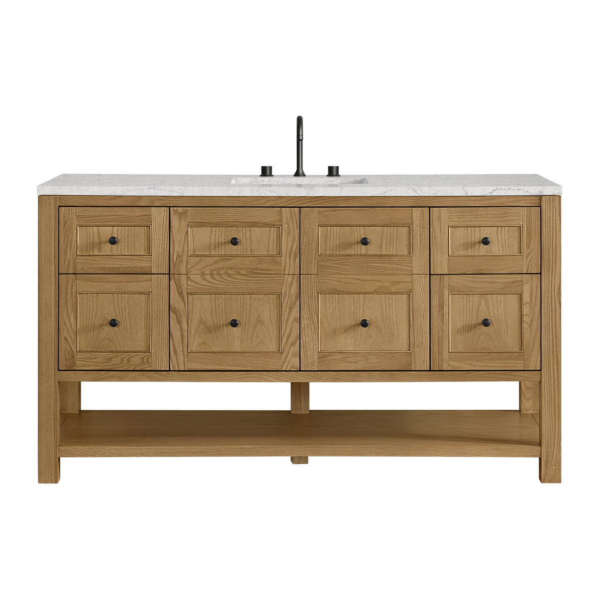 James Martin Breckenridge 60" Single Bathroom Vanity, Light Natural Oak