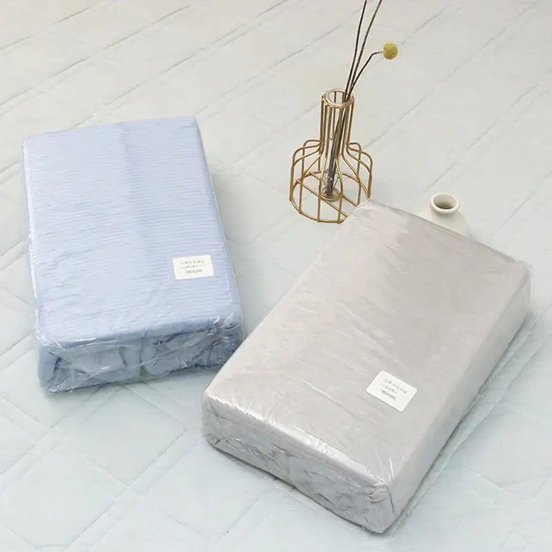 Light blue cool feel summer blanket bedroom bed sheet
