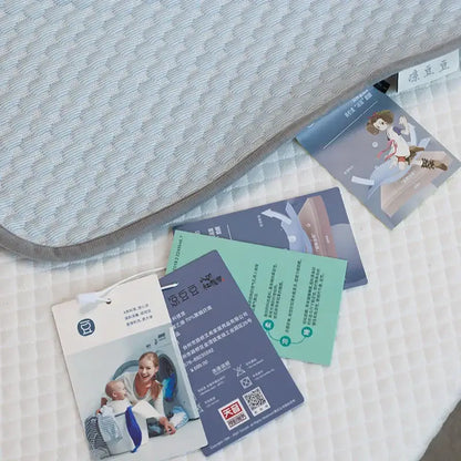 Light blue & gray ice bean bed sheet set bedroom cooling sleep mat