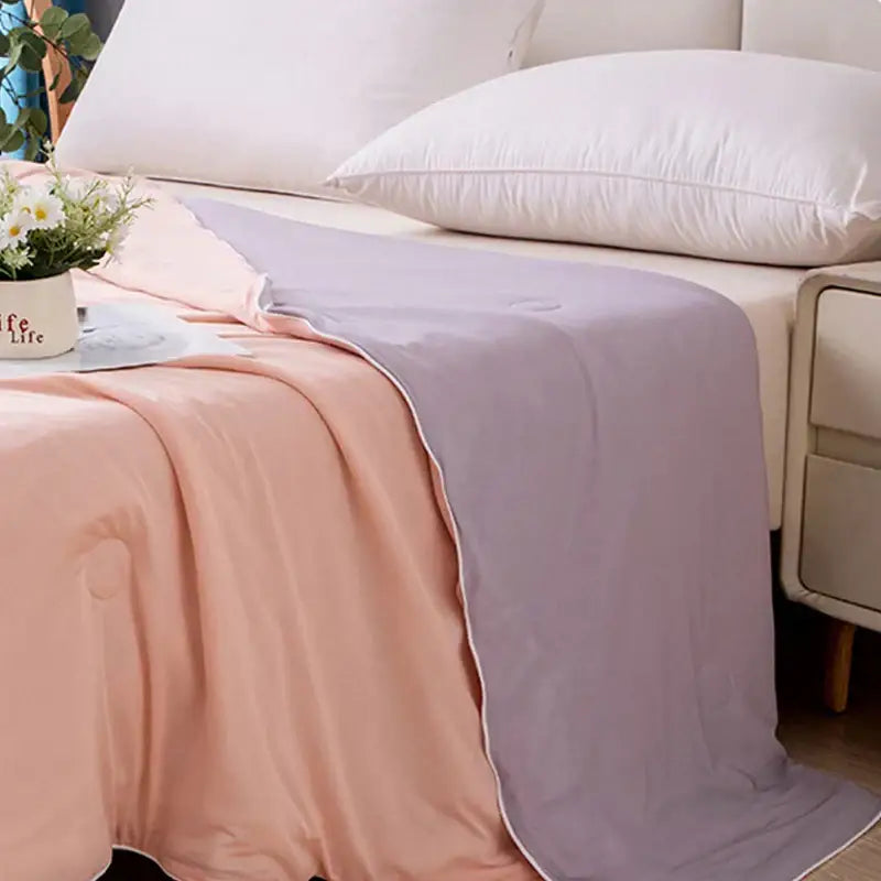 Light blue ice cream air conditioning quilt bedroom summer blanket