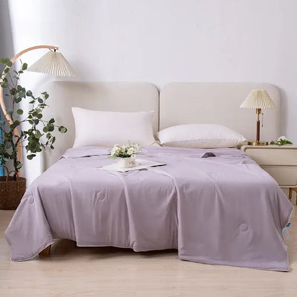 Light blue ice cream air conditioning quilt bedroom summer blanket