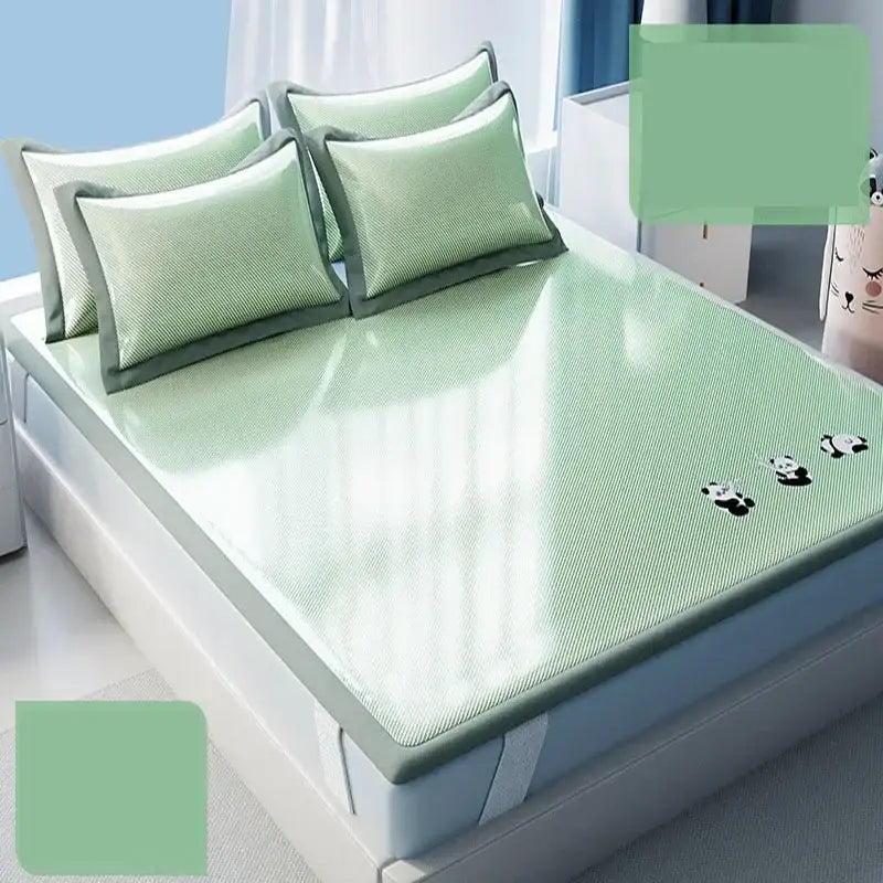 Light blue panda cooling antibacterial mattress bedroom sleeping mat