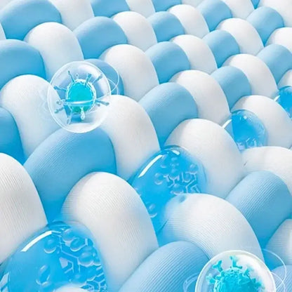 Light blue panda cooling antibacterial mattress bedroom sleeping mat