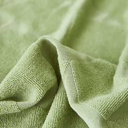 Light green hexagonal quilted jacquard sofa seat cover living room
