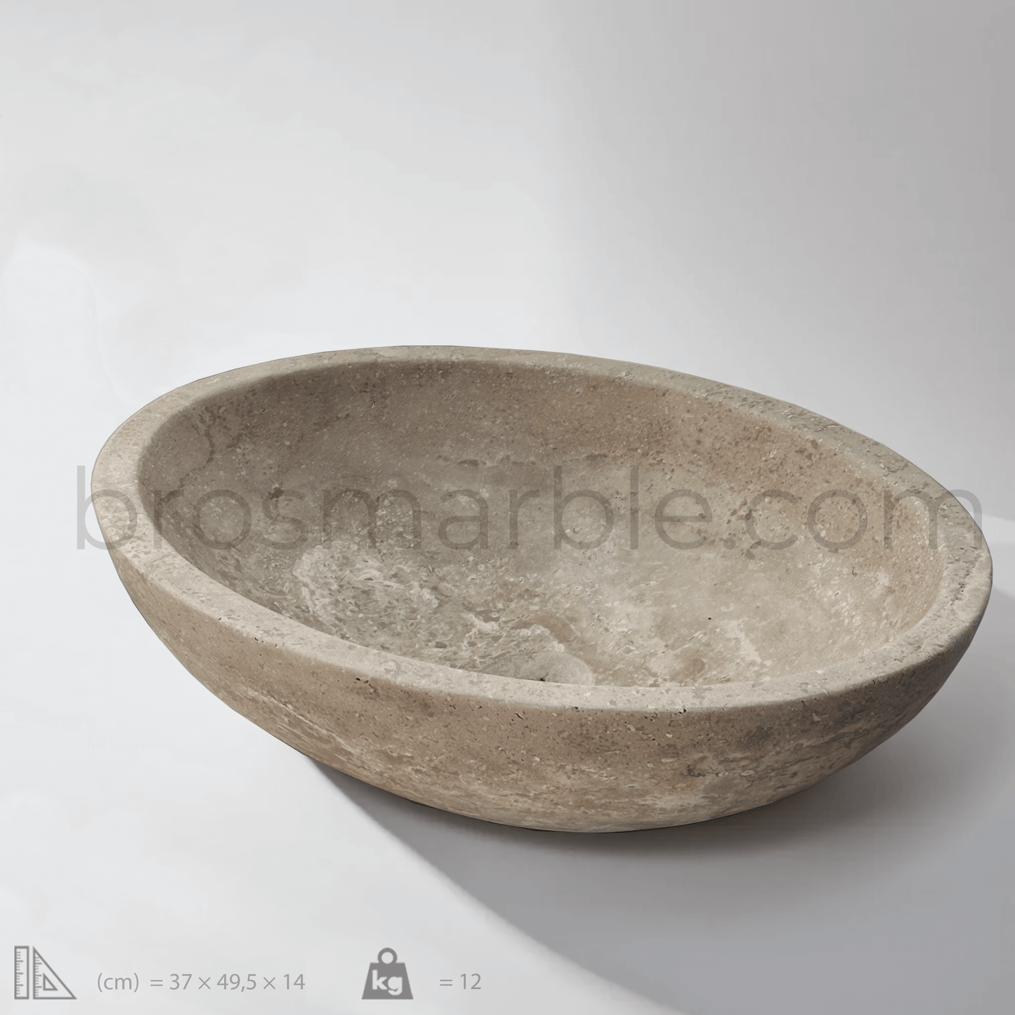 Mocha Travertine  Sink
