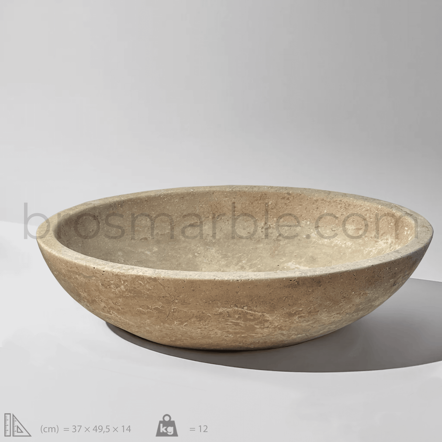 Mocha Travertine  Sink