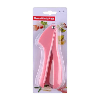 Lime green garlic rammers manual zinc alloy press kitchen tool
