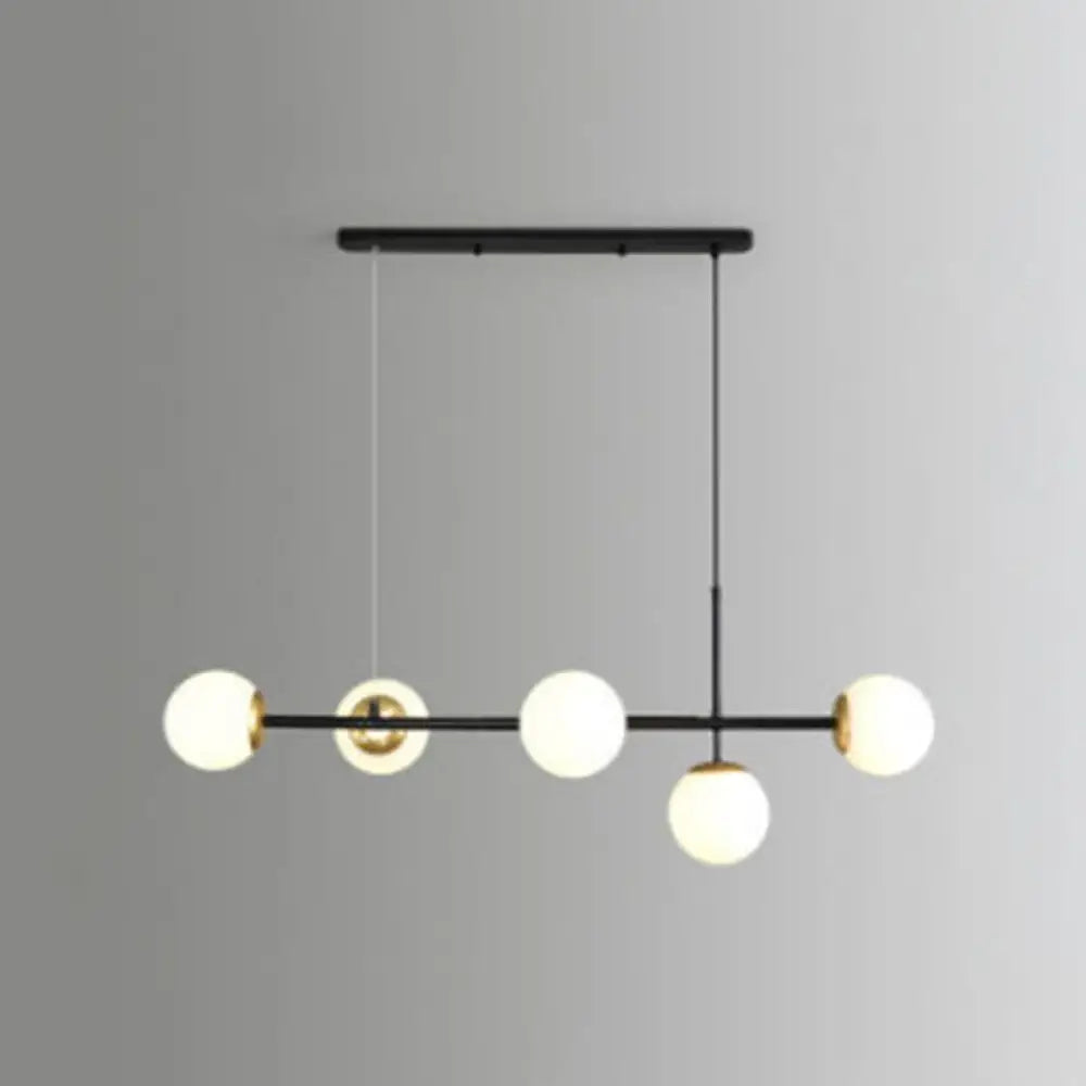 DecorBites™ Linear Island Pendant Light with Modern Minimalist Design and Glass Shade for Dining Table - Stylish and Functional