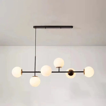 DecorBites™ Linear Island Pendant Light with Modern Minimalist Design and Glass Shade for Dining Table - Stylish and Functional