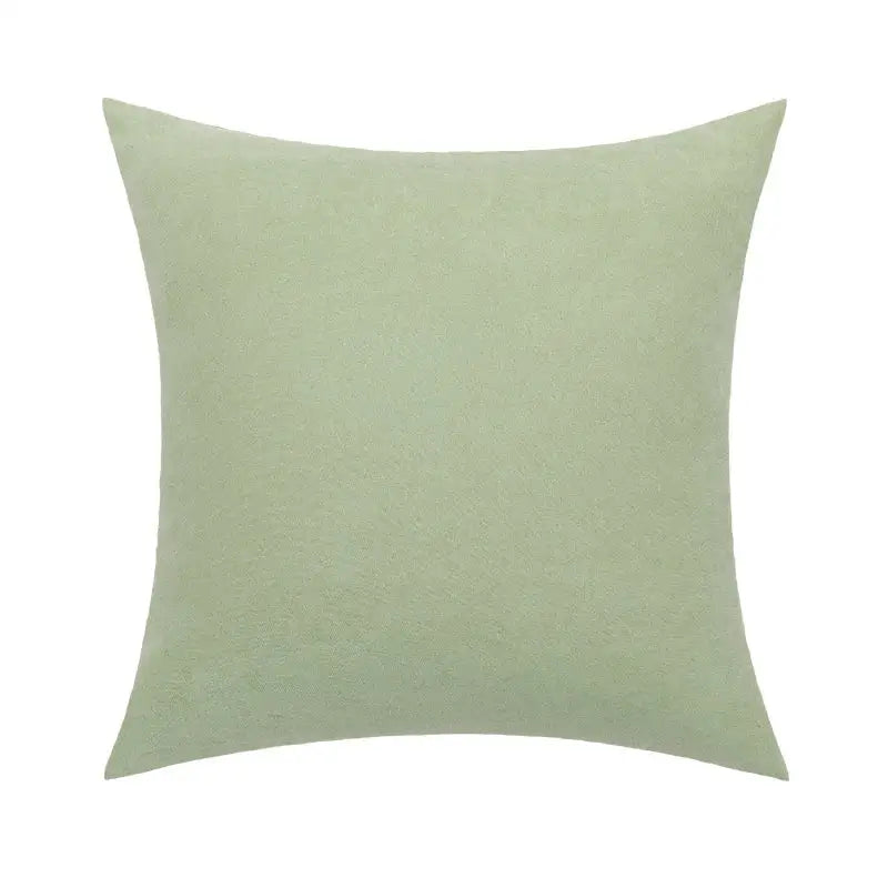 Linen embroidery leaves cushion cover cream & beige living room
