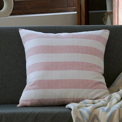 Linen stripe cushion cover living room striped pillow case