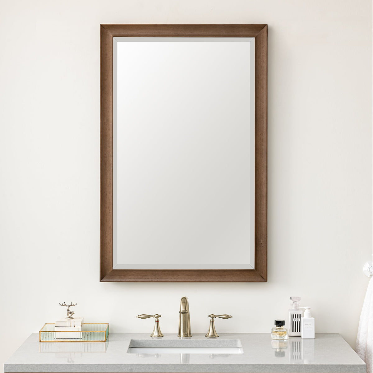 James Martin Glenbrooke 26" Mirror, Whitewashed Walnut