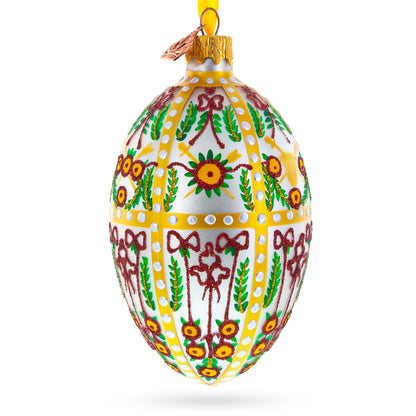 1901 Gatchina Palace Royal Glass Egg Ornament 4 Inches