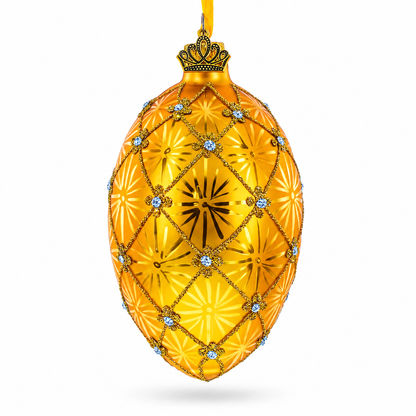 1897 Coronation Royal Egg Glass Ornament 4 Inches