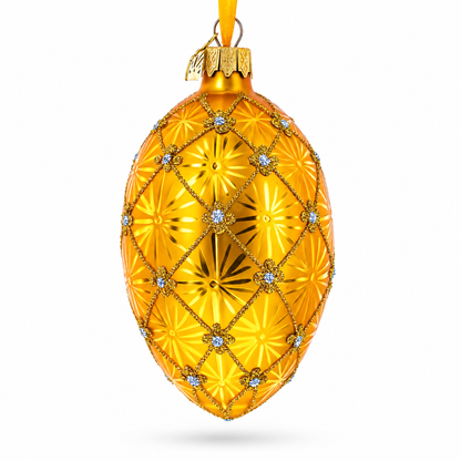 1897 Coronation Royal Egg Glass Ornament 4 Inches