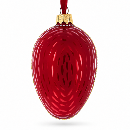 1898 Kelch Hen Royal Egg Glass Christmas Ornament 4 Inches